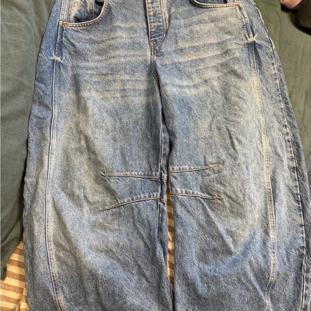 Free People We The Free Barrel Jeans
